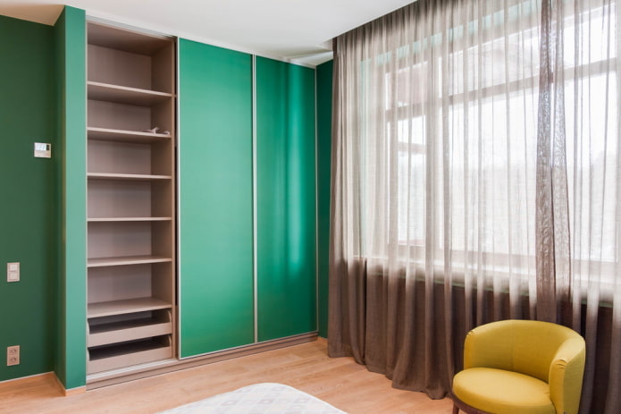 Puertas correderas turquesa