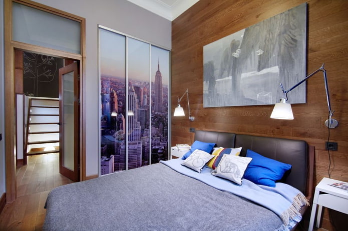 Fachadas con impresión fotográfica en un interior tipo loft