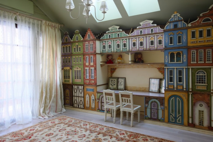 Armario en el interior de la habitación infantil