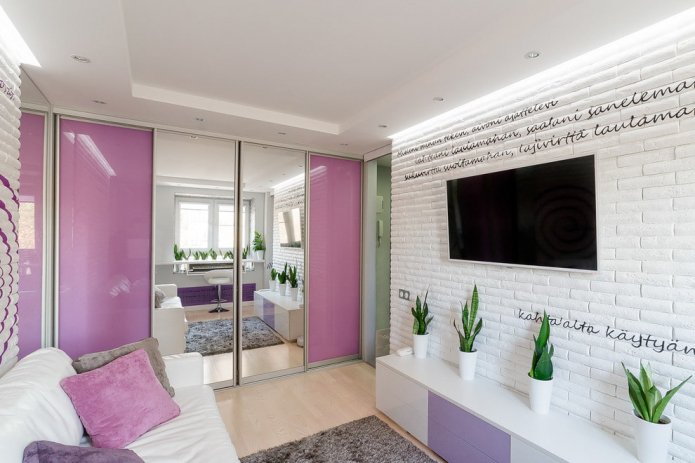 Interior de un apartamento de 50 metros cuadrados
