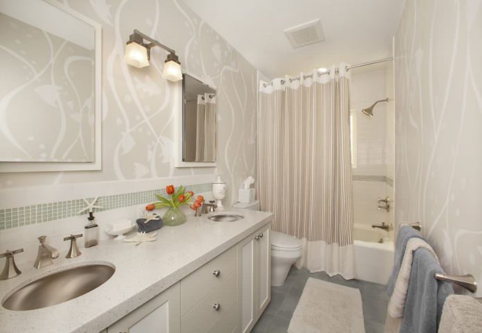 ojales para la fijación de una cortina de baño