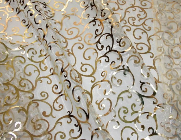 organza con dorado