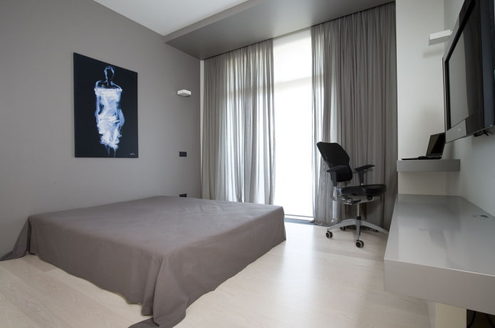 Cortinas en el dormitorio