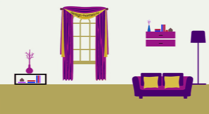 cortinas para una ventana arqueada: sobre la curva arqueada