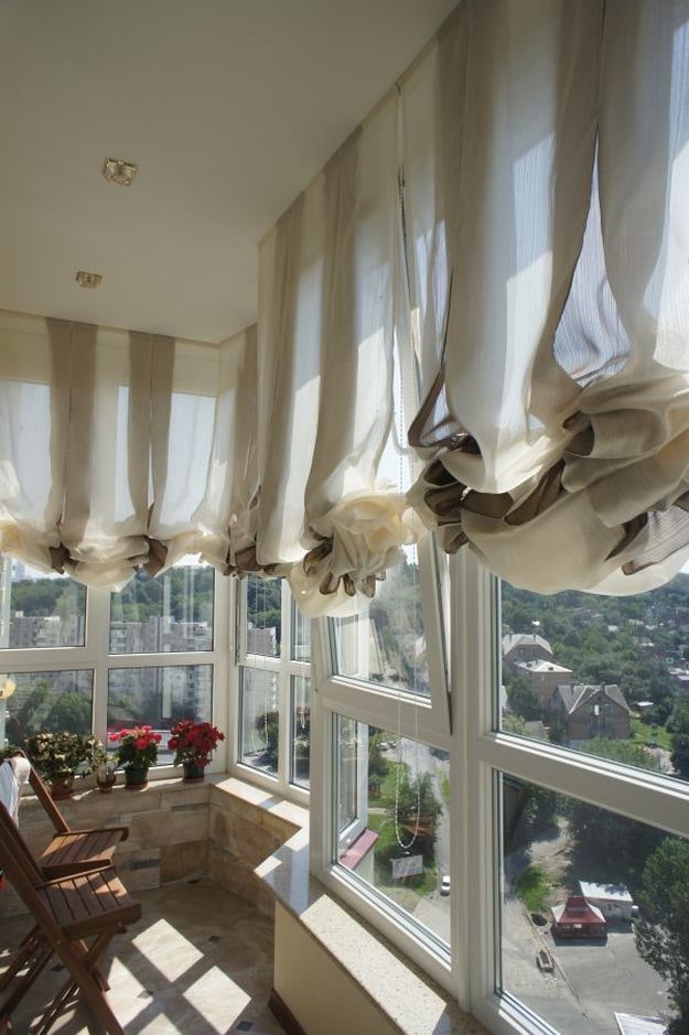 cortinas cortas para la logia