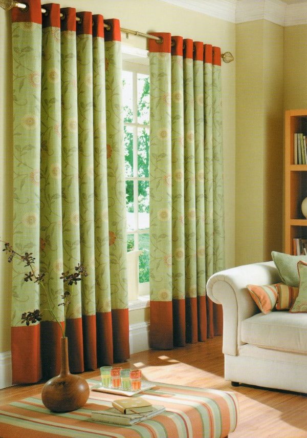 Cortinas en el recibidor