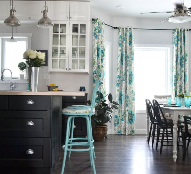 Cortinas en la cocina