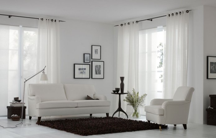 Cortinas con ojales en el interior