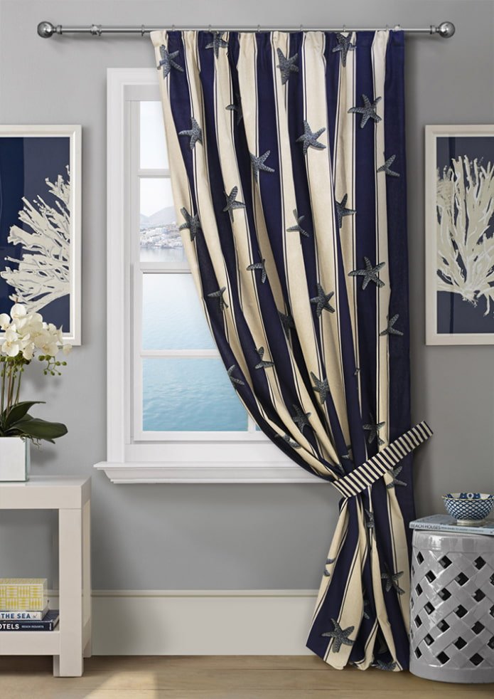 cortinas con temática marina