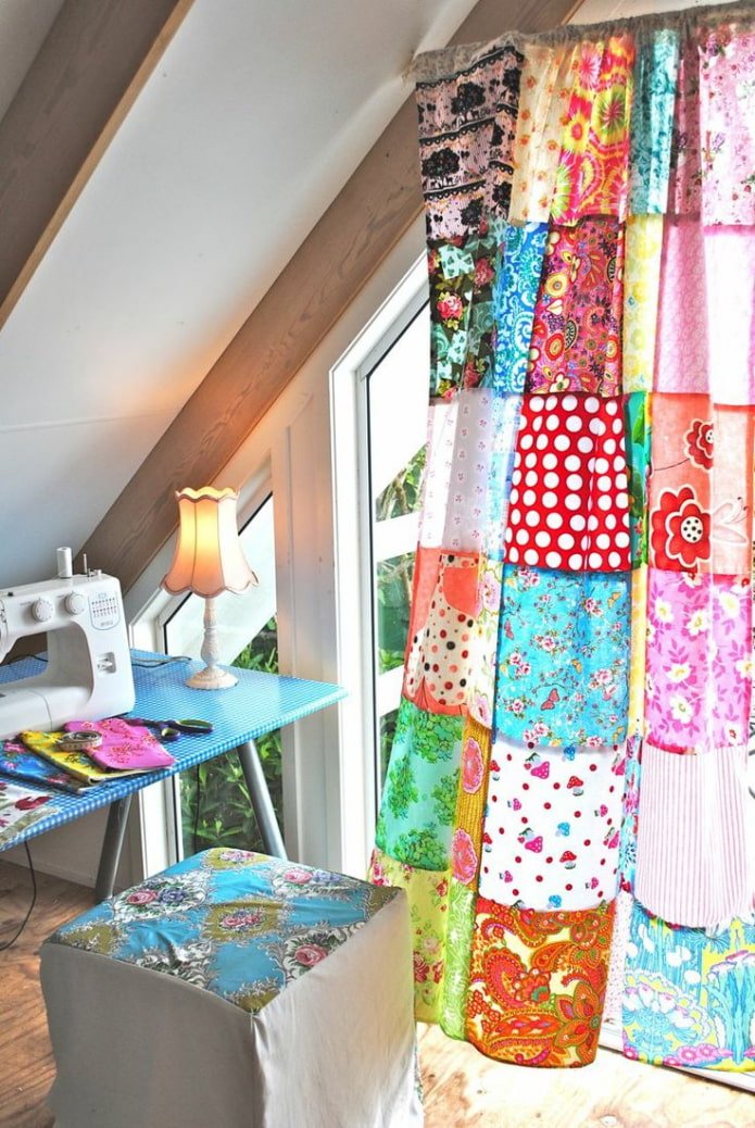 cortinas patchwork