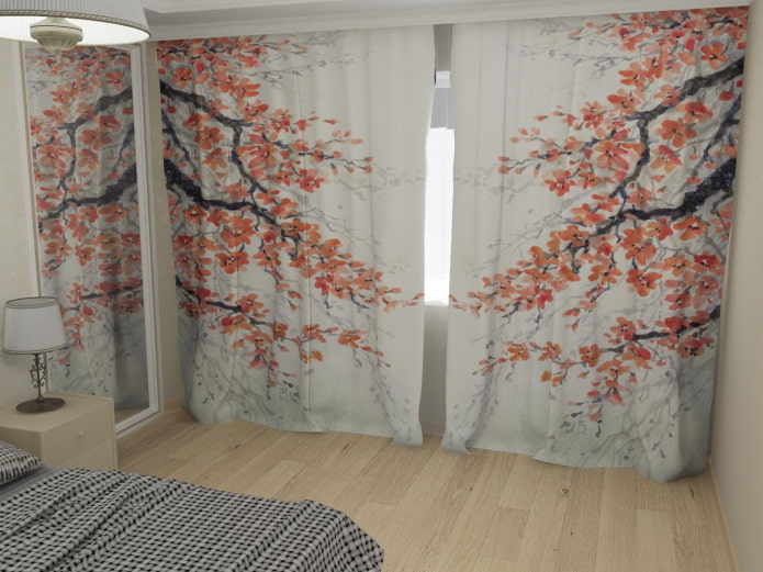 cortinas con sakura