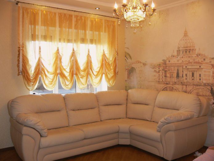 Cortinas cortas para la sala de estar