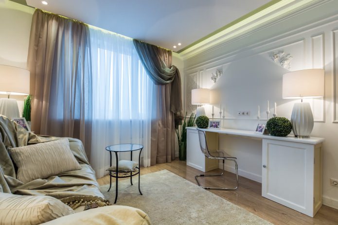 Cortinas de tul para el salón