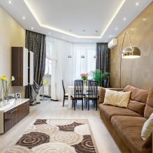 Cortinas en la sala de estar: 70 elegantes ideas fotográficas para el interior-3