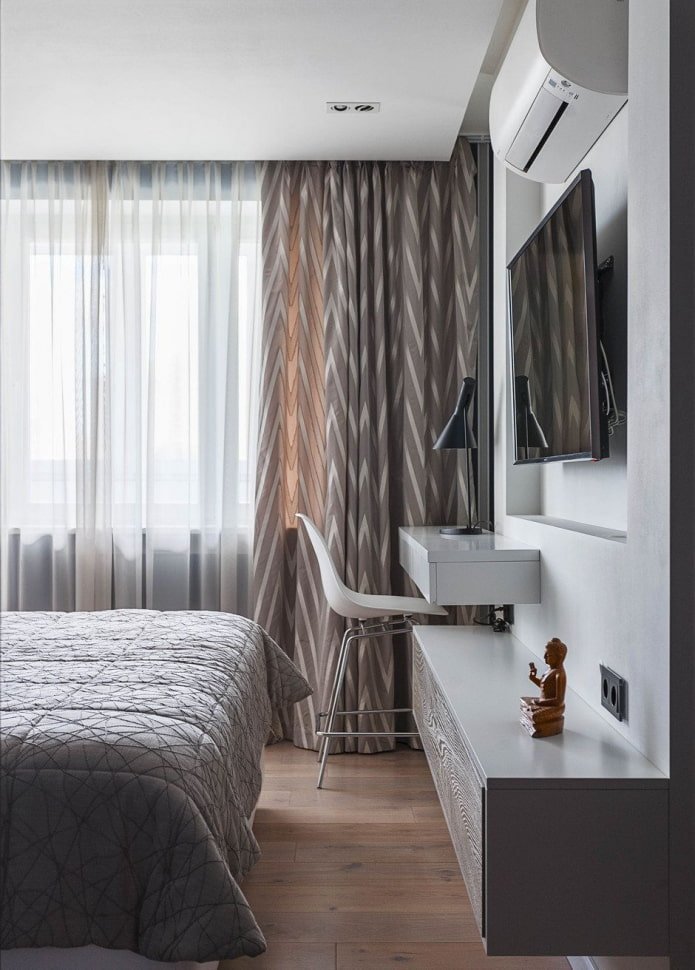 Cortinas con patrón geométrico