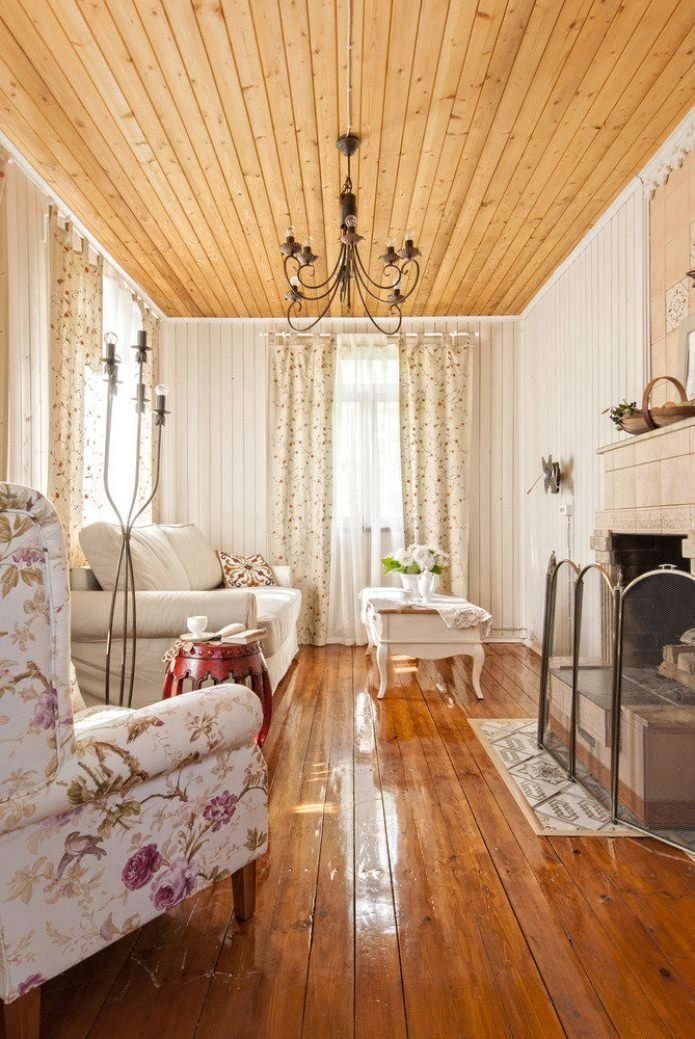 cortinas campestres en el campo