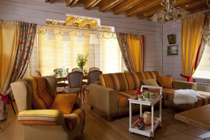 sala de estar de estilo rural