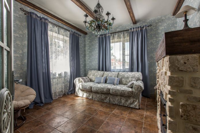 cortinas azul oscuro
