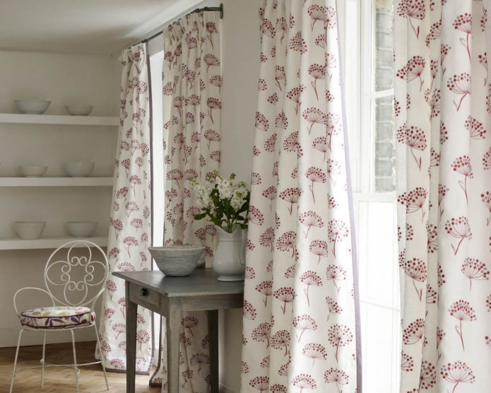 cortinas con estampado