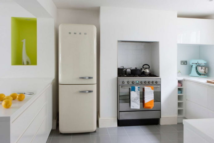 refrigerador en la cocina