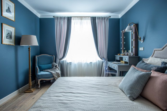 Cortinas en el dormitorio