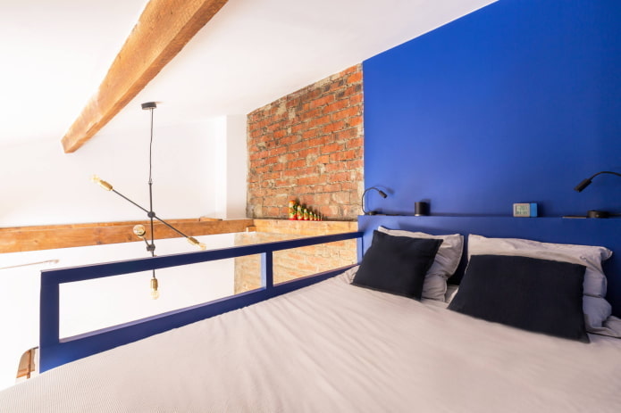 Loft en una paleta de azules