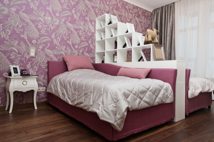 papel pintado morado