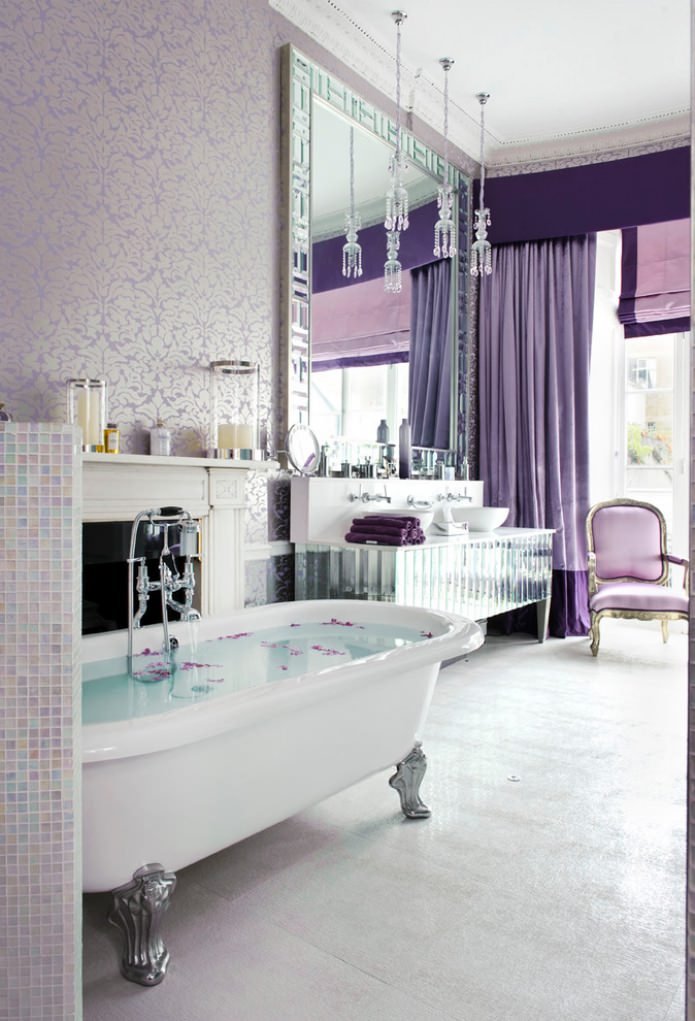 Papel pintado de vinilo para el baño