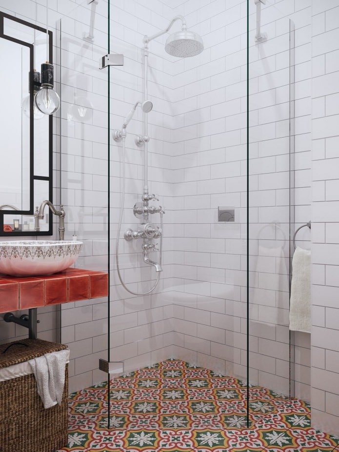 Diseño de baño con ducha
