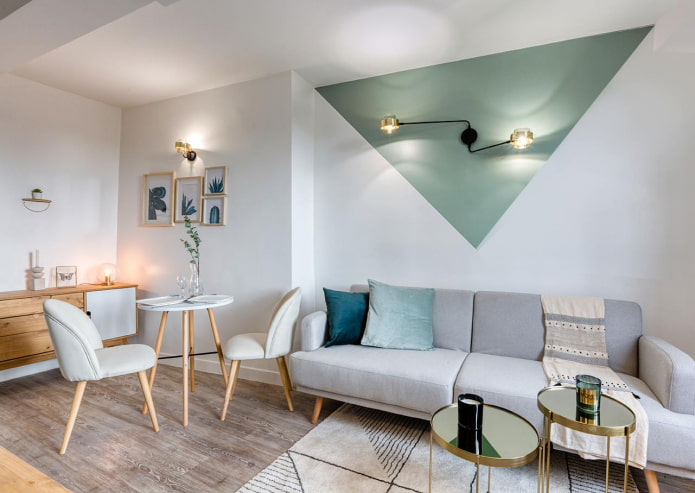 Sala de estar en estilo escandinavo