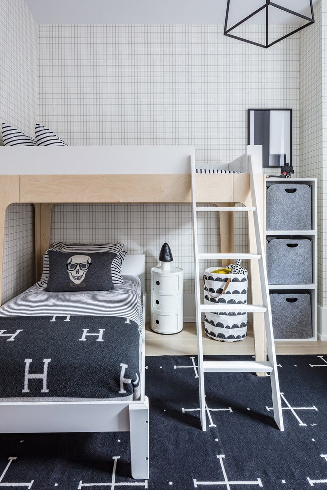Habitación para niño de estilo escandinavo