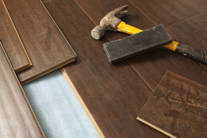 desmontaje de laminado