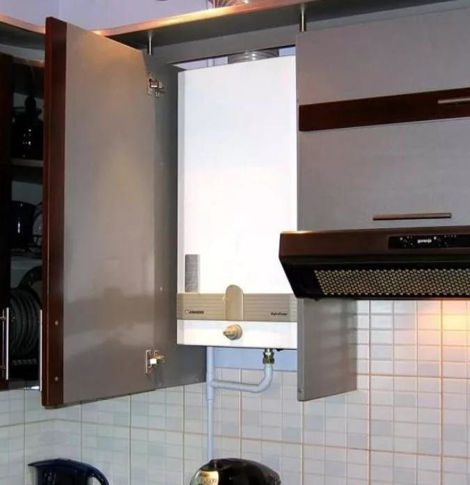 Armario de pared para calentador de agua