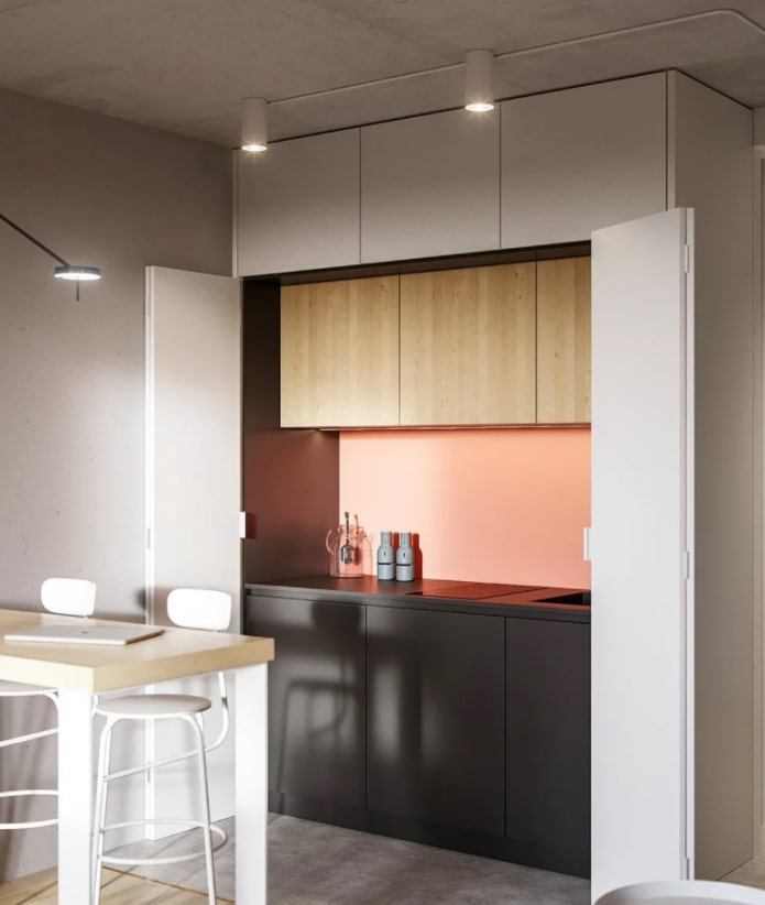 cocina compacta invisible