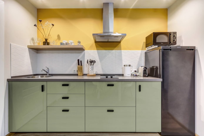 Cocina en tonos apagados