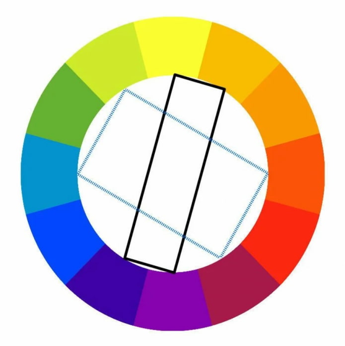 combinación de colores rectangular