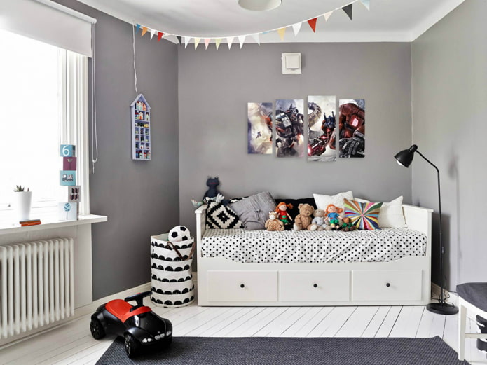 sofá en un interior de estilo escandinavo