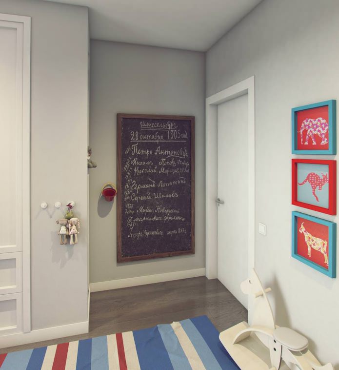 Diseño de una habitación infantil de 9,5 m².