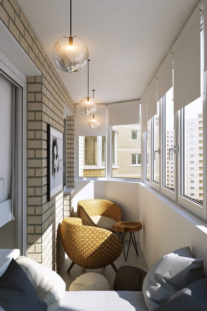 Balcón de diseño con zona de recreo de 6,5 m².