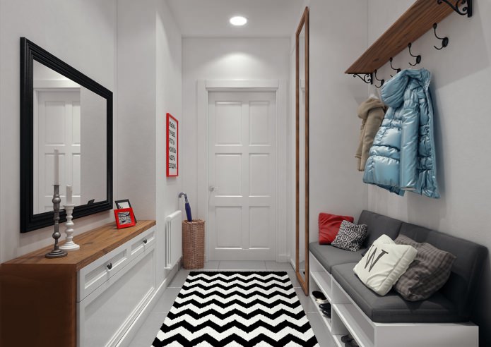 Estilo contemporáneo en el pasillo