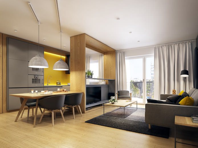 Diseño de un salón-cocina