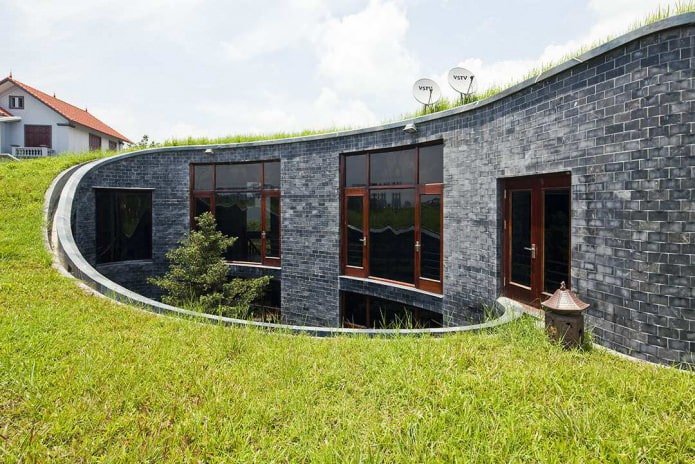 Casas modernas en estilo ecológico