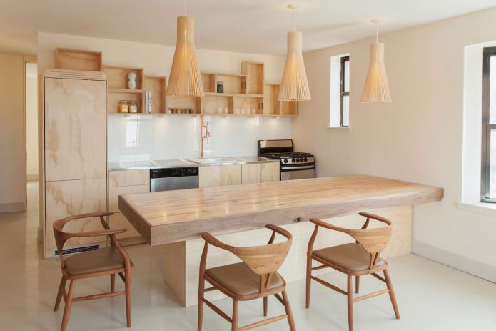 Interior de cocina de estilo ecológico