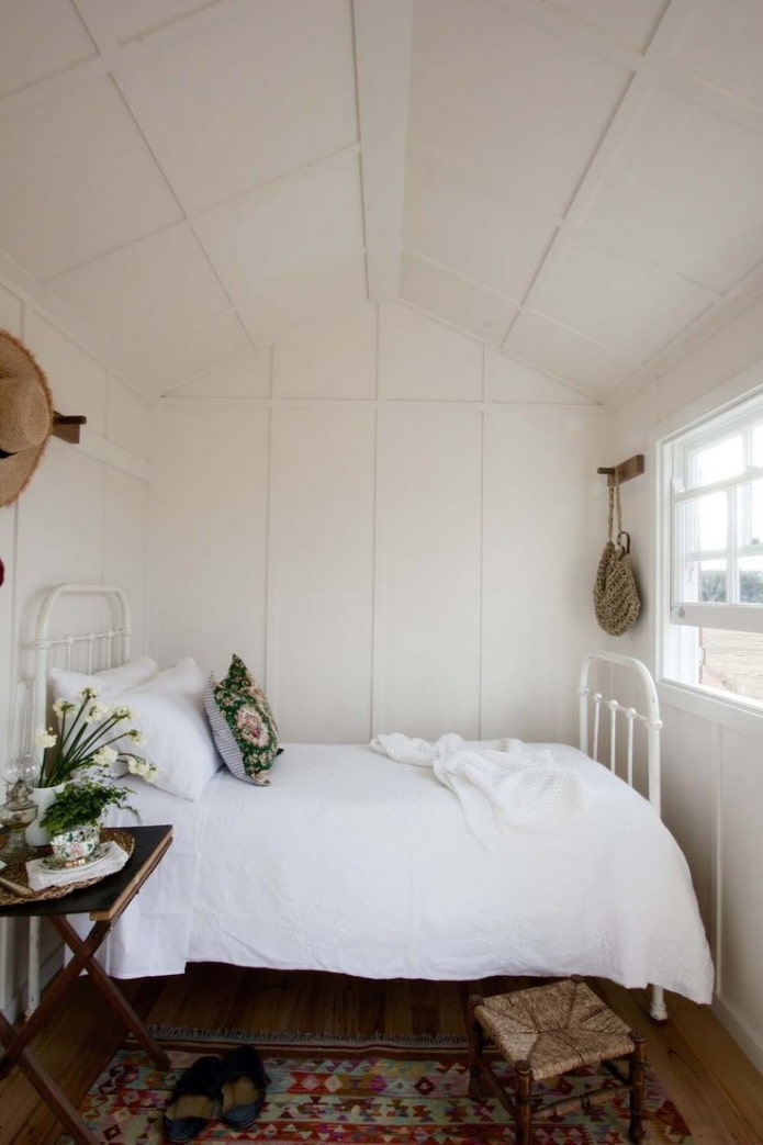 dormitorio de estilo rústico