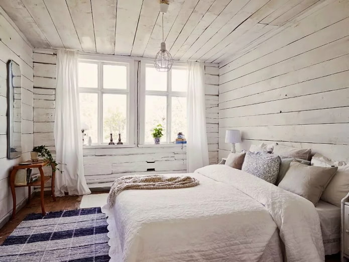 dormitorio en estilo escandinavo