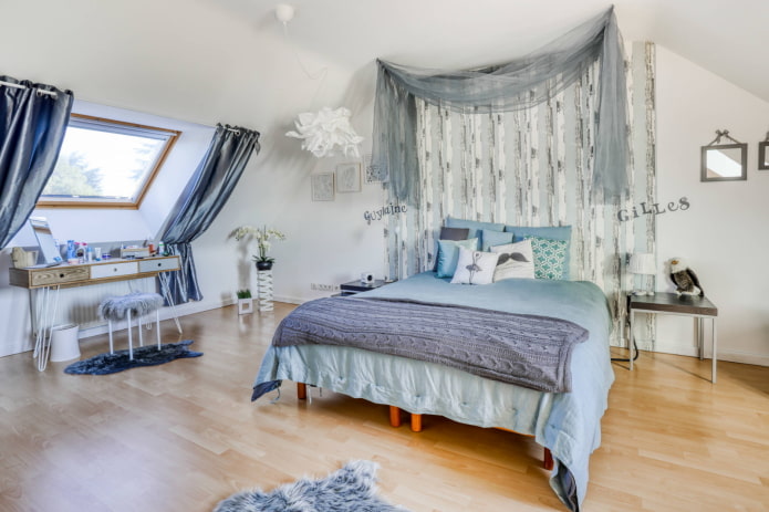 Dormitorio en el ático