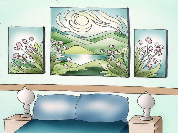 Cuadros en el dormitorio según el Feng Shui