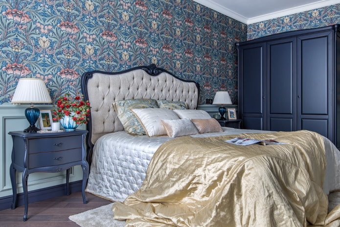 decoración de dormitorio de estilo clásico