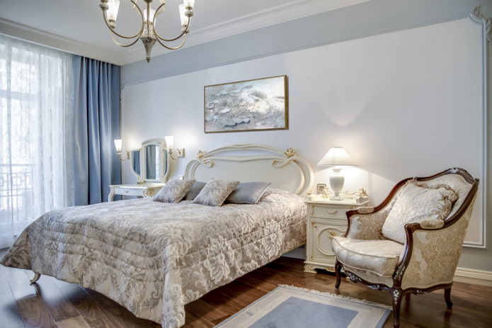 muebles y accesorios para el dormitorio de estilo clásico