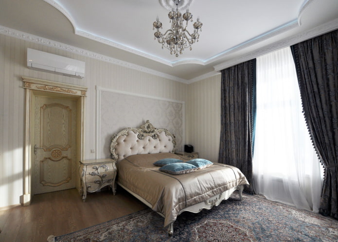 Decoración de dormitorio de estilo clásico